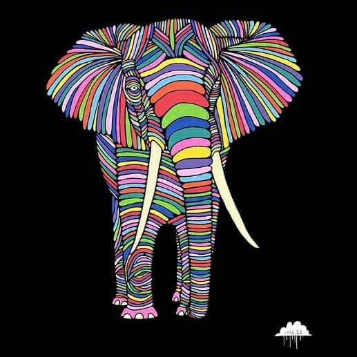 MULGAさんのインスタグラム写真 - (MULGAInstagram)「Loving this Eden the Elephant recreation in cake form by @wannabecakelady 🐘🎂⁣ ⁣ #mulgatheartist #edentheelephant #elephant #elephantart」9月3日 6時58分 - mulgatheartist