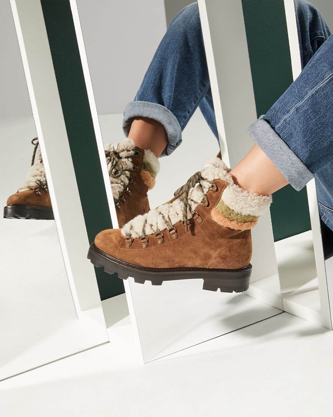 Saks Fifth Avenueのインスタグラム：「Do a double take this season in @jimmychoo's Eshe Hiker Bootie. #10022SHOE」