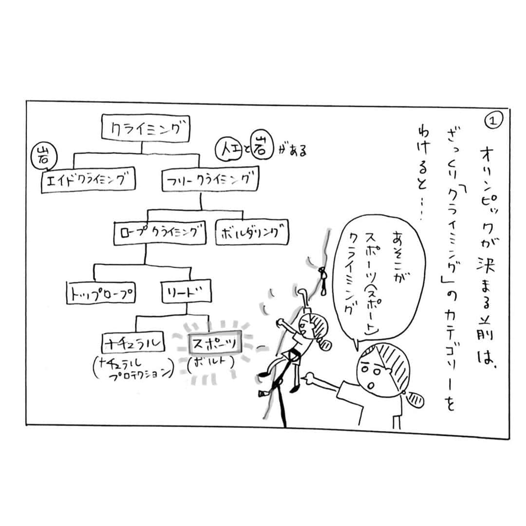 尾川とも子さんのインスタグラム写真 - (尾川とも子Instagram)「言葉の認識⁉️  過去のマンガのストック一気見は❣️﻿ ストーリーズで☝️﻿ ﻿ #尾川とも子　#スポーツクライミング解説 #タレントボルダリング指導  #アスリート講演  #ボルダリングマンガ #クライミングマンガ #東京オリンピック #キッズボルダリング #プロクライマー #ママクライマー　#ボルダリング漫画　#クライミング漫画　#アディダス　#キッズクライマー　ボルダリング女子　#女性クライマー　#女子クライマー　#マンガ　#漫画　#プロクライマー　#スポーツクライミング指導　#climbing #bouldering #pro climber #4コマ漫画　#コナミ　#コナミスポーツ」9月3日 7時46分 - ogawatomoko_bouldering