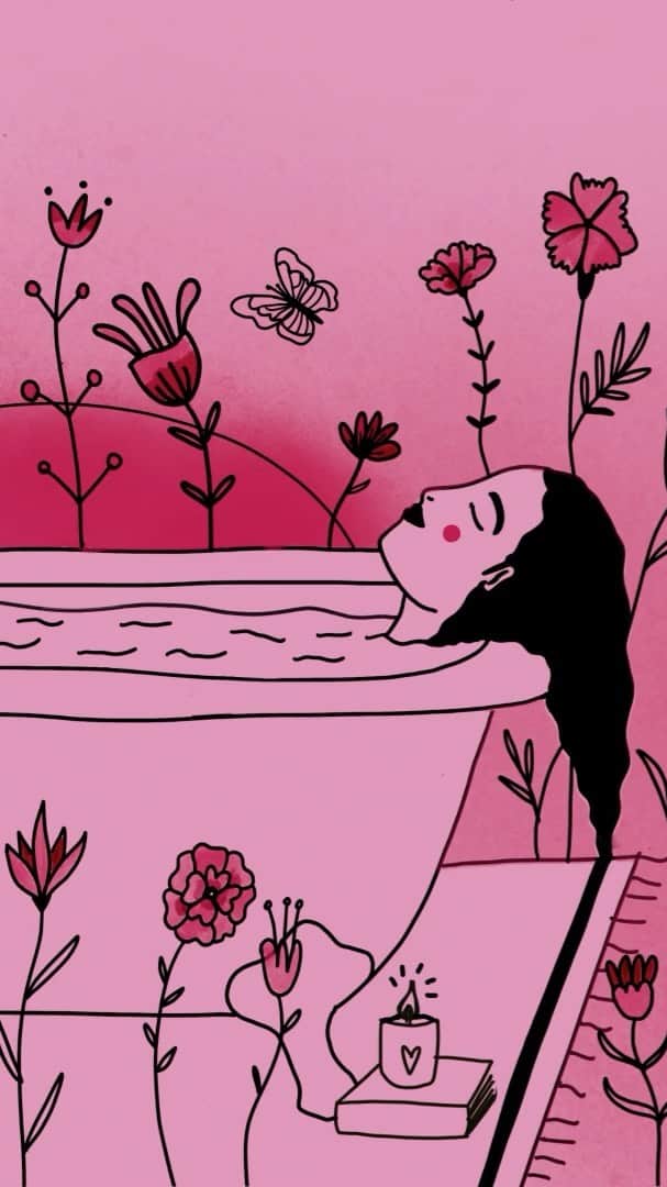 エミ・マイヤーのインスタグラム：「When making this animation for “When I Lose Control” with my dear friend @clorophillas of Italy, we talked about the cycle of the busy outside world and maintaining inner peace.」