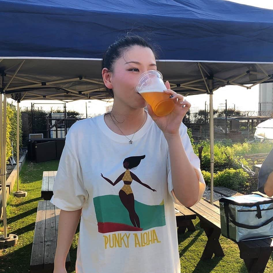 岩村菜々美さんのインスタグラム写真 - (岩村菜々美Instagram)「外でビール🍺は優勝するやつ」9月3日 18時48分 - nanami1120