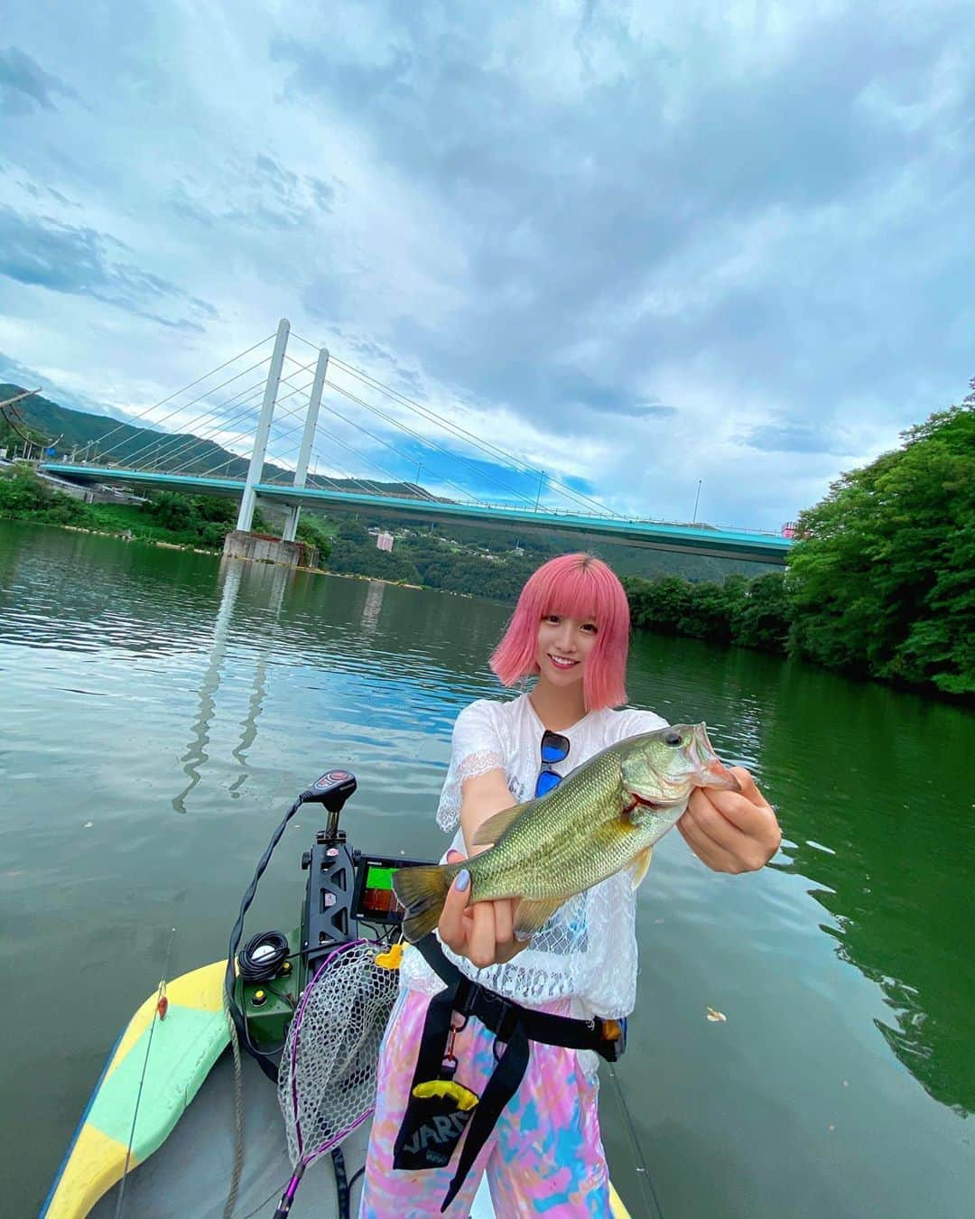 MAYUさんのインスタグラム写真 - (MAYUInstagram)「． 相模湖リベンジ🎣」9月3日 18時50分 - chu_z_mayu