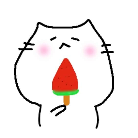 渋谷飛鳥さんのインスタグラム写真 - (渋谷飛鳥Instagram)「ねこ描いてたら乗り過ごしちゃった💦 暑いですね 時々休憩してくださいね しゃりしゃり。」9月3日 12時34分 - shibuya_asuka_official