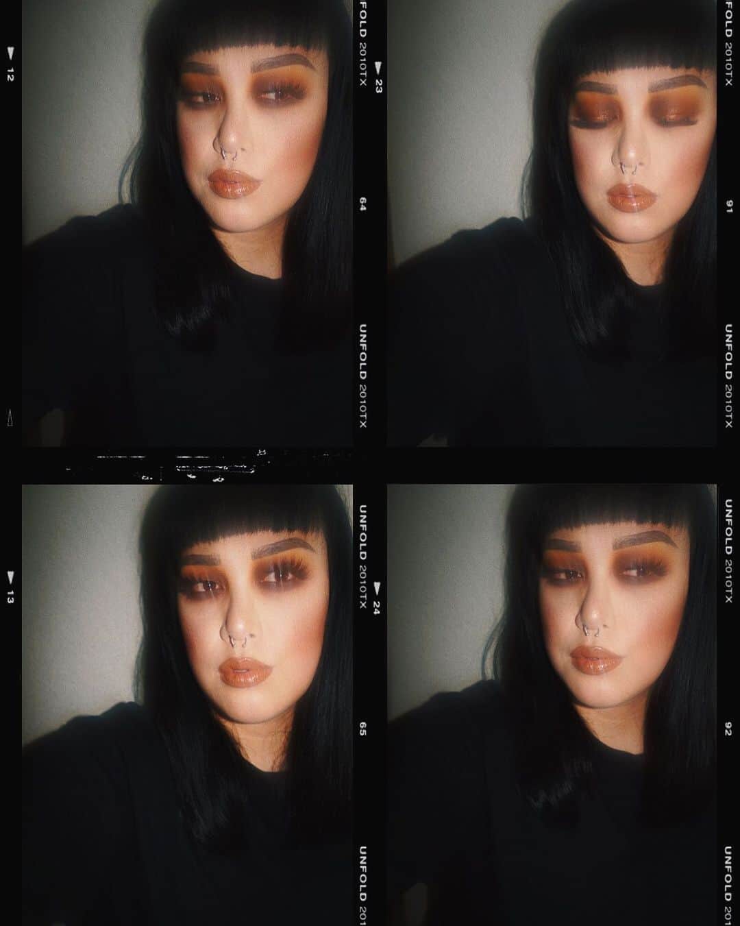 Sayaka Obaraのインスタグラム：「Thank you all for the birthday wishes❤️ #38  . . Makeup details🍂 Face: @goodmolecules silicon-free priming moisturizer.  @patmcgrathreal skin fetish foundation, concealer & setting powder.  @lindahallbergcosmetics infinity palette. @meltcosmetics #meltrawhoney digital dust duo blush. Eyes: @meltcosmetics #meltrust palette. Brows: @urglam_official dark brown eyebrow pencil. Lips: @patmcgrathreal lip pencil in Super natural & lust gloss in bronze divinity. . . #patmcgrath #patmcgrathlabs #lindahallberg #meltcosmetics #urglam #goodmolecules」