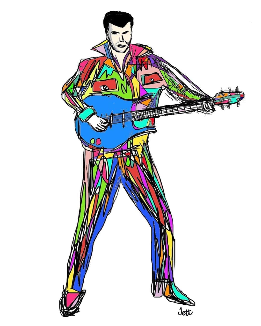 のインスタグラム：「RUMBLE MAN 🎸 #LVASP」