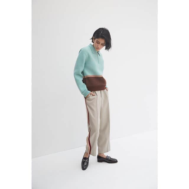 コーヘンさんのインスタグラム写真 - (コーヘンInstagram)「RETRO FELT KNIT PULLOVER KNIT SIDELINE FLANNEL PANTS  #coohem #coohemwomens #feltknit #sideline #2020aw」9月3日 14時00分 - coohem