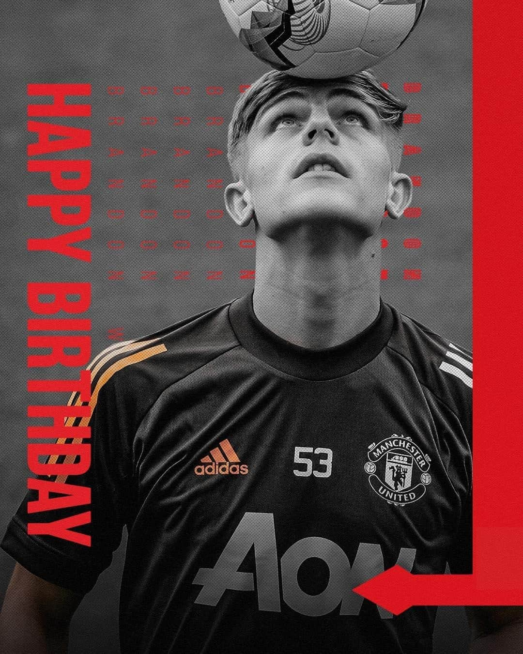 マンチェスター・ユナイテッドさんのインスタグラム写真 - (マンチェスター・ユナイテッドInstagram)「Have a fantastic birthday, #BrandonWilliams! 🎉🎉 #MUFC」9月3日 17時02分 - manchesterunited