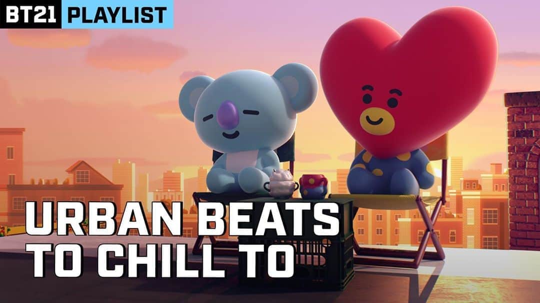 BT21 Stars of tomorrow, UNIVERSTAR!さんのインスタグラム写真 - (BT21 Stars of tomorrow, UNIVERSTAR!Instagram)「Sunset afterglow and lightly tempered breeze. The formula for happiness. 🌇 ⠀ On such occasions, legend says that #TATA and #KOYA have this playing in the background. Tap to listen and vibe along. 👉 Link in bio ⠀ #BT21 #SunsetVibeMusic #UrbanBeats #ToChillTo」9月3日 18時00分 - bt21_official