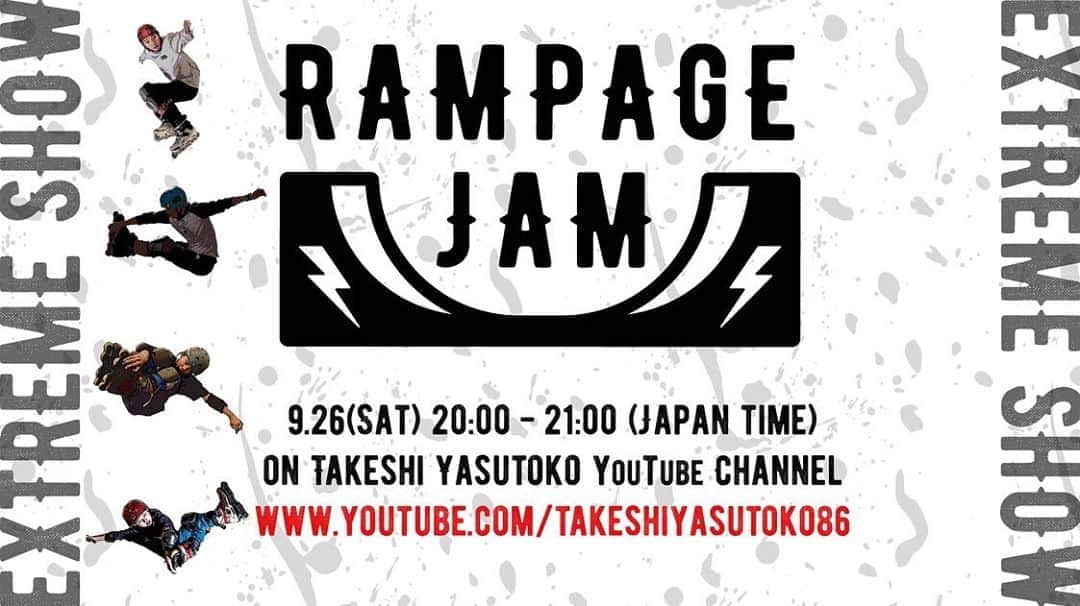安床武士さんのインスタグラム写真 - (安床武士Instagram)「First announce of the member of RAMPAGE JAM!!﻿ It’s from 20:00 on September 26th.(Japan time) On my YouTubr account(Link in bio). ﻿ #takeshiyasutoko ﻿ @haruhi_gram﻿ @yoshiki130130 ﻿ Ippei Kishimoto﻿ ﻿ Stay tuned🔥﻿ ﻿ 9月26日(土)20時〜21時でライブ配信するショーケース第一弾出演者発表！﻿ ﻿ これからどんどん発表していきますのでお楽しみに！﻿ ﻿ #rampagejam #ランページジャム #ランジャム #extreme #show #livestreaming #ライブ配信 #takeshiyasutoko ﻿#安床武士」9月3日 18時07分 - takeshiyasutoko