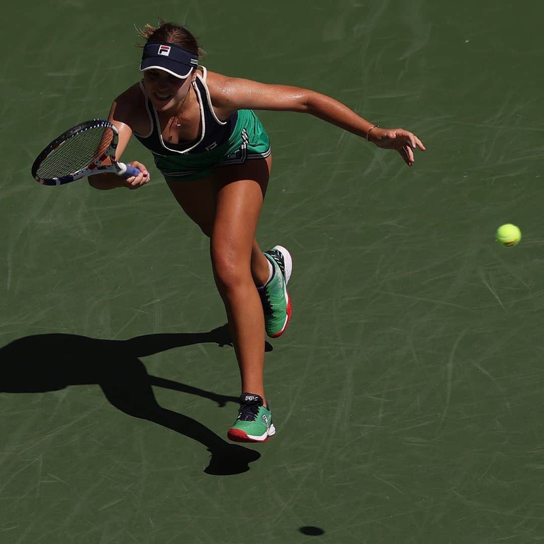 ソフィア・ケニンのインスタグラム：「Love playing on Ashe again! It’s always special 😙 #round2 #USOpen」
