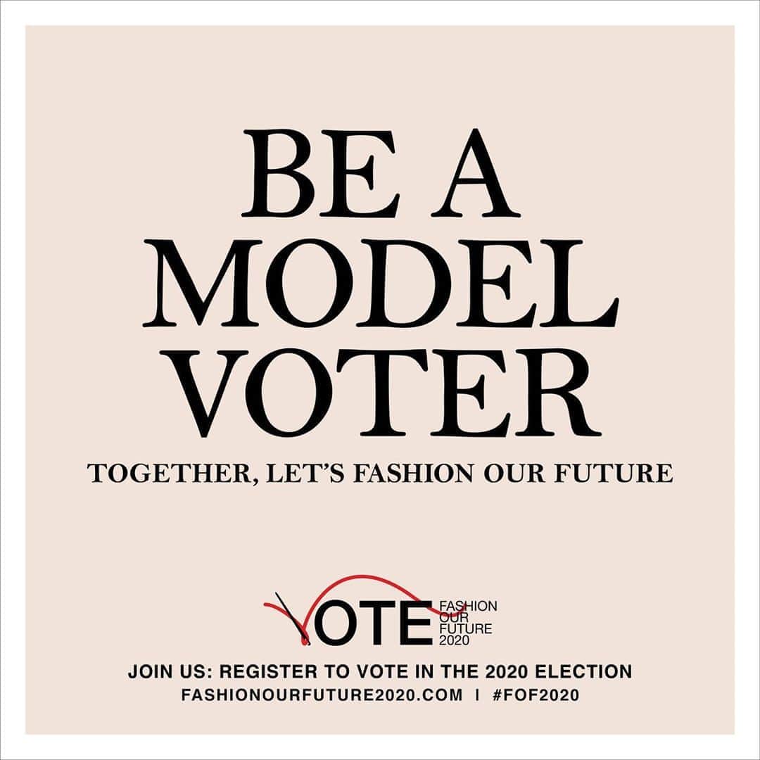 NYFW（ニューヨークファッションウィーク）さんのインスタグラム写真 - (NYFW（ニューヨークファッションウィーク）Instagram)「Are you registered to vote? Starting today, we’re joining forces with @FashionOurFuture2020 and @VotoLatino to register ONE MILLION voters across the country in advance of the most important election of our lifetime. Together, we can create a legacy that is bigger than any one fashion week, runway show or collection. Follow @FashionOurFuture2020 and tap the link in bio to learn more.  #FOF2020 #FashionOurFuture2020 #ModelVoter」9月4日 3時36分 - nyfw