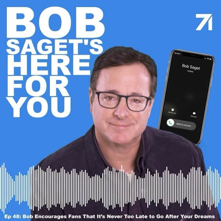 ボブ・サゲットのインスタグラム：「TODAY’S NEW EPISODE’S UP, Titled, “Bob Encourages Fans That It’s Never Too Late To Go After Your Dreams.”  I love calling listeners and try to cheer them up during these so difficult times. It’s mutually beneficial and meaningful.   FOLLOW & LISTEN at:  https://spoti.fi/2Z5ucix   @spotifypodcasts @Spotify @SpotifyUK @SpotifyCanada @spotifymx @spotifyaunz @spotifysweden @spotifybrasil @spotifyspain @spotifypoland @spotifyasia @spotifyde @spotifyfrance @spotifysuomi @spotifysa @spotifylatam @spotifyrussia @spotifyitaly @spotifyjp @studio71us @studio71uk @studio71fr @studio71it #comedypodcast #podcastinterview」
