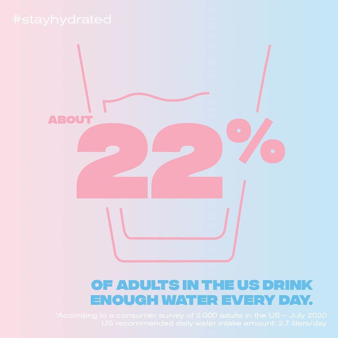 evianさんのインスタグラム写真 - (evianInstagram)「Do you drink enough water every day? We’ve asked people in the US and France, and here’s what they say 💦. How do you compare?   #evian #evianwater #positivedrops #stayhydrated」9月3日 20時20分 - evianwater