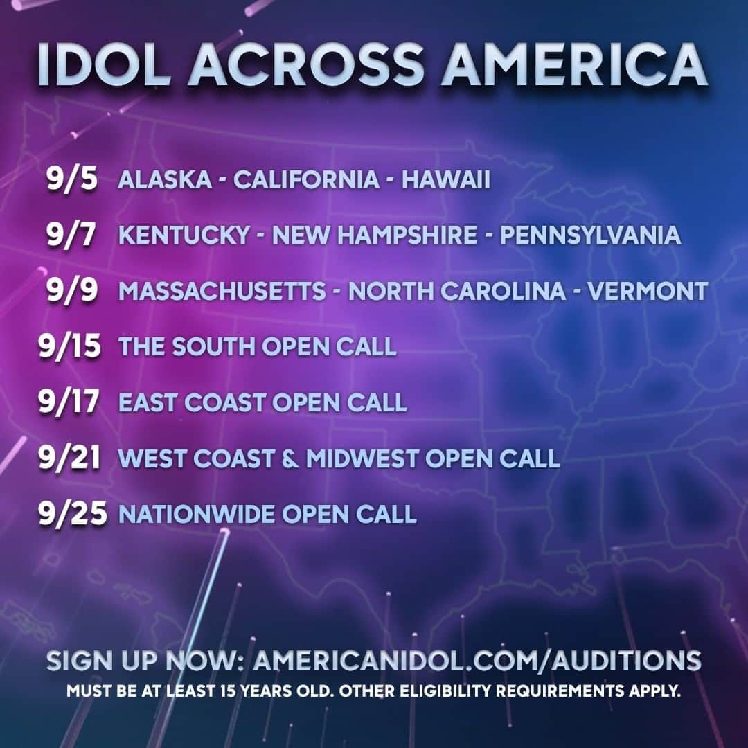 American Idolさんのインスタグラム写真 - (American IdolInstagram)「TODAY — all day! — we're searching for #TheNextIdol in Maine, West Virginia and South Carolina. 💫💫💫 There's still time to sign up to sing right to our producers, right from your home! AmericanIdol.com/Auditions」9月3日 21時00分 - americanidol