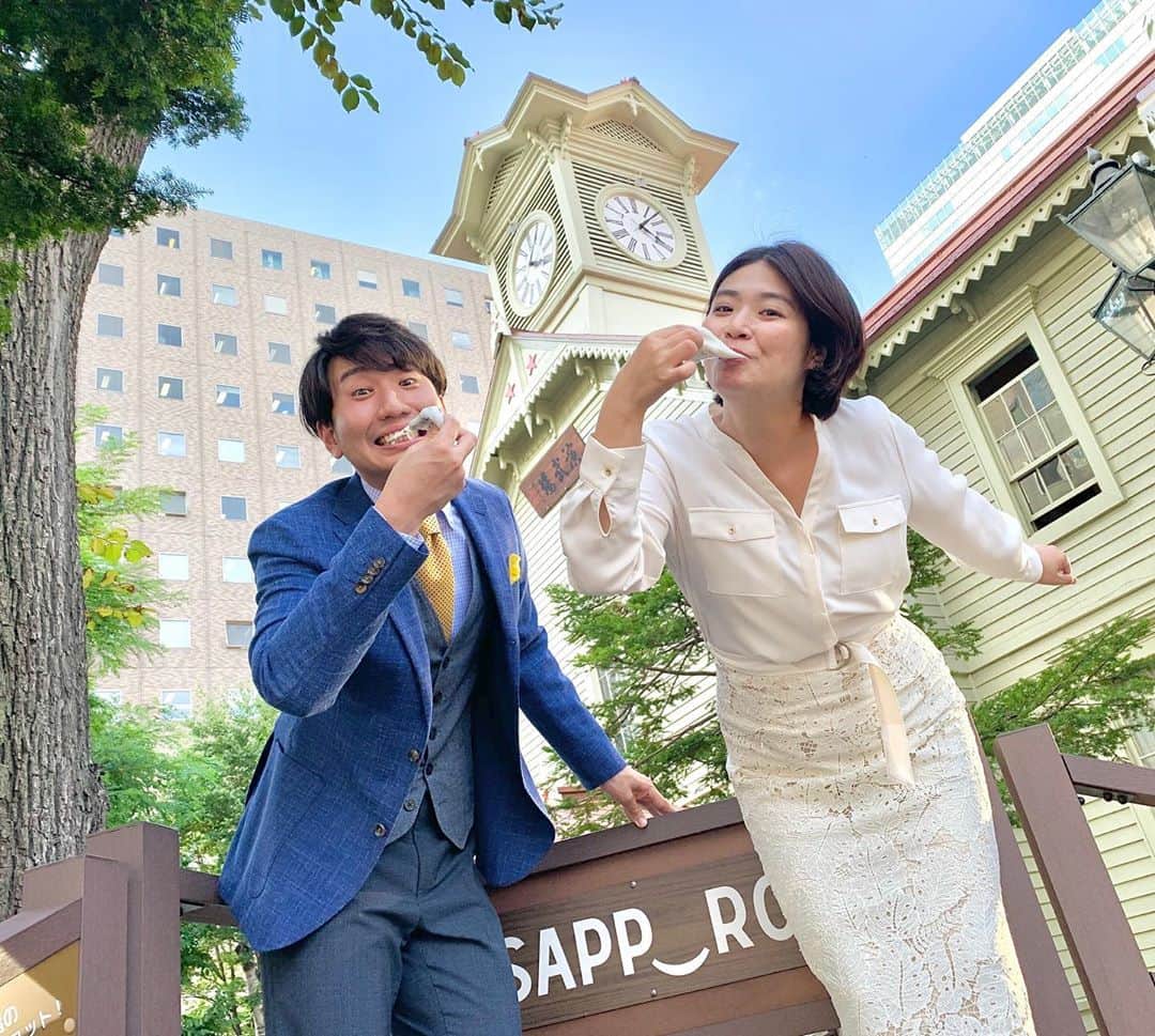 福田太郎のインスタグラム：「M-1グランプリ🔥 突然ですが！漫才の頂上決戦M-1に出場しました！ 相方は大野恵アナウンサー、コンビ名は『大福』です😋 ⠀ なんと、M-1公式YouTubeチャンネルが 北海道大会での密着動画を、アップしてくれました😂 衝撃のラスト、大福の奮闘、ぜひ観て頂きたいです！ （プロフィールのとこにURL貼っときました📲） もちろん、イチモニ！でもオンエアしますよー🙋‍♂️🙋‍♀️ ⠀ #M1グランプリ #北海道予選 #大福 #大野恵 #福田太郎 #芸人 さんと #アナウンサー 同じ #喋る 仕事でも #お笑い #漫才 は全くの #別世界 すごすぎました…！ #M1 #本気 #感謝の気持ち #がんばります！」
