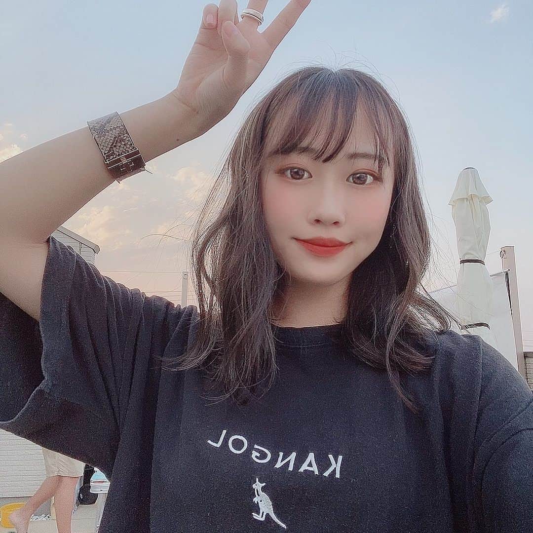 のインスタグラム：「夏も終わるねえ(´ー｀)  #ヘアカラー #ヘアアレンジ #ファッション #ハイライト #ヘア #haircolor #japan #fashion #tokyo #girl #cafe #summer #lunch #korea #day #instagood #Instagram #instalike #like4like #l4l #me #pic」