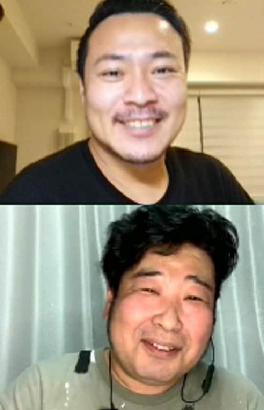 のインスタグラム：「途中で安尾さんが鼻からパッカリ割れてびっくしたわ‼️ はぁって言うゲームやってます🎶」