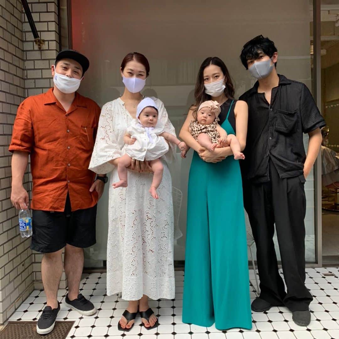漆川由佳のインスタグラム：「アヤミと一緒にLinkyでカラーしてもらって抱っこもしてもらえて嬉しかった⭐️⭐️⭐️みんなありがとう🙏🏻💕」