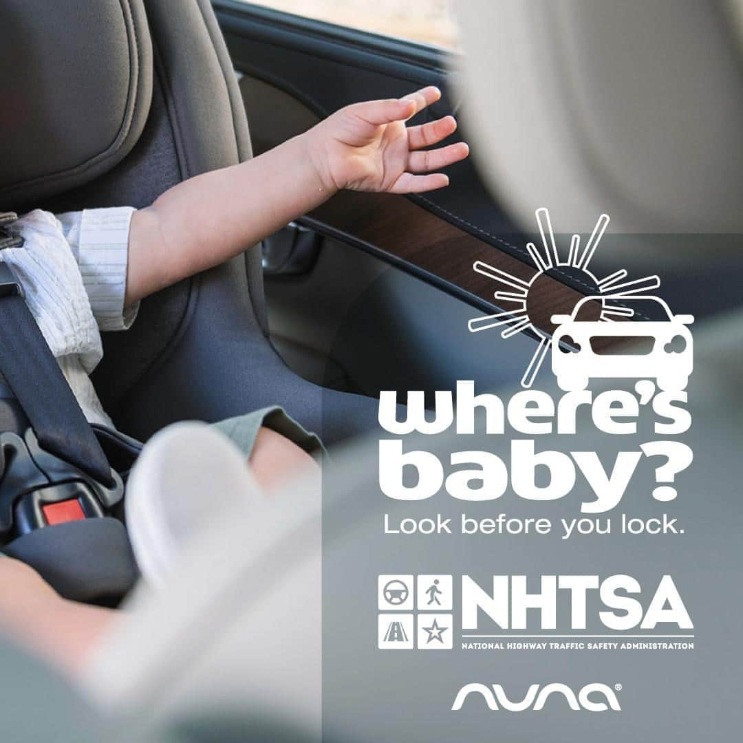 nunaさんのインスタグラム写真 - (nunaInstagram)「⚠️ As we head into the holiday weekend remember to always #checkforbaby. It only takes a few minutes for the inside of a vehicle to reach dangerous temperatures. Make it a habit to check the back seat before locking your car and walking away and never leave your child alone in the car – not even for a minute. #heatstrokekills #lookbeforeyoulock   #heatstrokeawareness #parenting #parenting101 #childsafety #babysafety #childpassengersafety」9月4日 0時00分 - nuna_usa