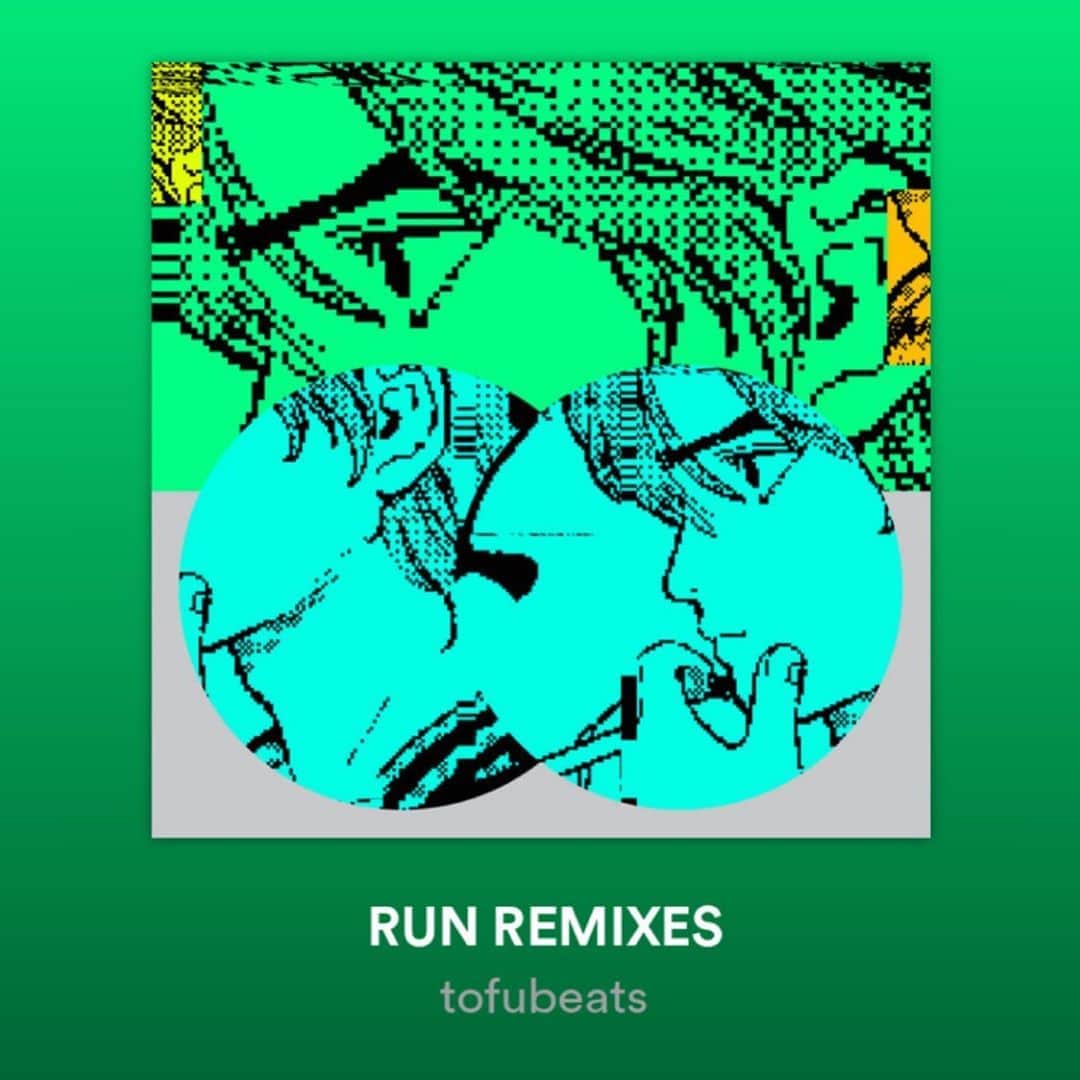 のインスタグラム：「tofubeats - RUN REMIXES  NOW ON SALE  tofubeats.com/runremixes」