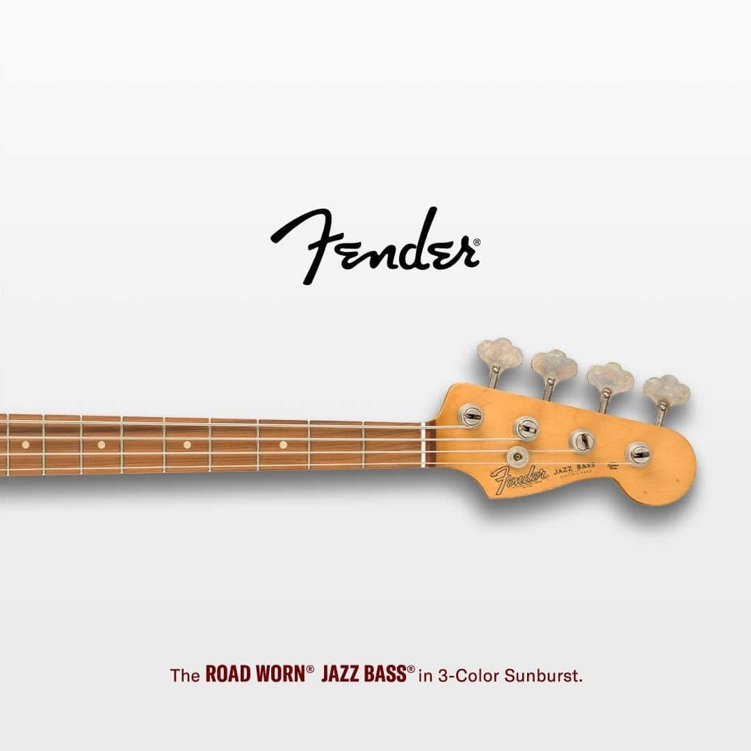 Fender Guitarさんのインスタグラム写真 - (Fender GuitarInstagram)「An icon since its introduction in 1960, the Fender Jazz Bass found its place in the hands of bassists across almost every genre. Today, we’re continuing the celebration of that timeless design with a limited-run Road Worn® Jazz Bass that captures the charm of a well-loved original. With single-coil Jazz Bass pickups for authentic, original-era tone, a “Mid-60s C”-shaped neck and 4-saddle bridge, this is the one you’ll play forever. Learn more via link in bio.」9月4日 1時00分 - fender