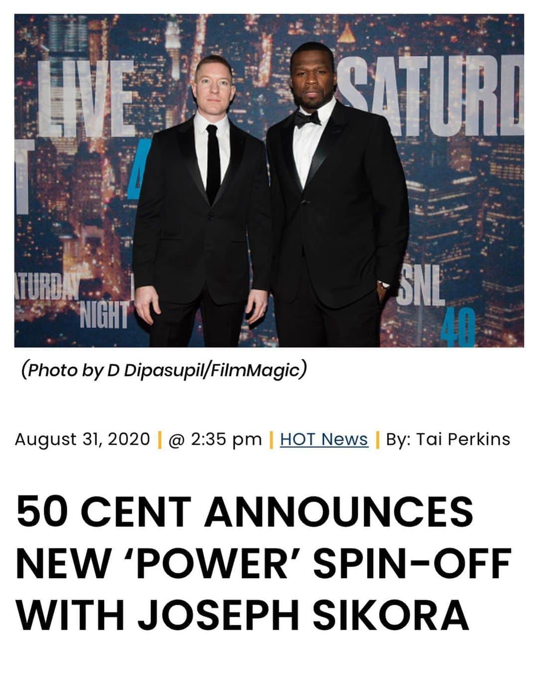 50セントさんのインスタグラム写真 - (50セントInstagram)「Power party’s back sept 6  9pm 🍿where you going to watch it. get 1942🥃Branson 🍾The KING it’s lit🔥#starz #ABC #CBS」9月4日 1時01分 - 50cent
