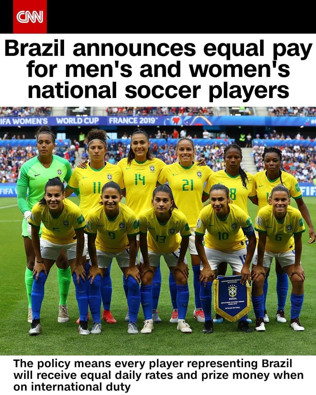CNNさんのインスタグラム写真 (CNNInstagram)「Brazil's women's soccer team will