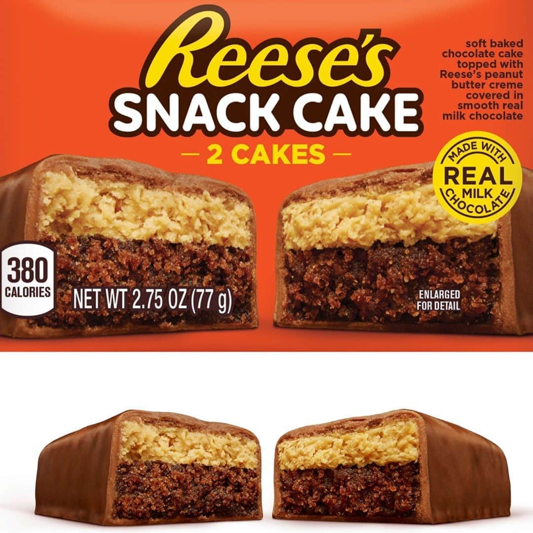 Good Morning Americaさんのインスタグラム写真 - (Good Morning AmericaInstagram)「Is your sweet tooth ready?! Reese's is releasing a "first-of-its-kind mid-morning cake treat" that is sure to be incredibly delicious. Link in bio for when you can find it on your grocery store shelves.」9月4日 6時00分 - goodmorningamerica