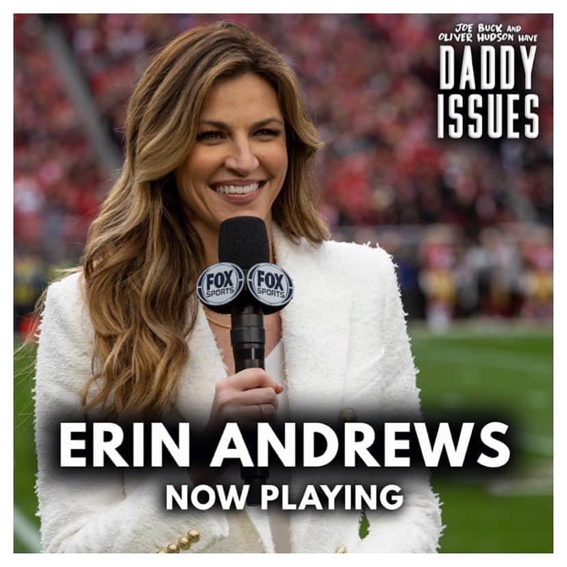 エリン・アンドリューズのインスタグラム：「Repost from @daddyissuespod_ • 🌟 @erinandrews joins #DaddyIssues today to chat about everything from #siblings and #family to her relationship with her #Dad, women working in #sports, her stalking incident, the current state of professional sports, having kids…and SO MUCH MORE!🌟🏈 • LISTEN & SUBSCRIBE for FREE: Link in bio!! #erinandrews #foxsports」