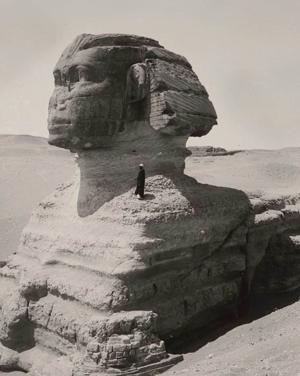 グラフ&ランツのインスタグラム：「The Sphinx, photographed in the early 1900s / via @pijama.land」