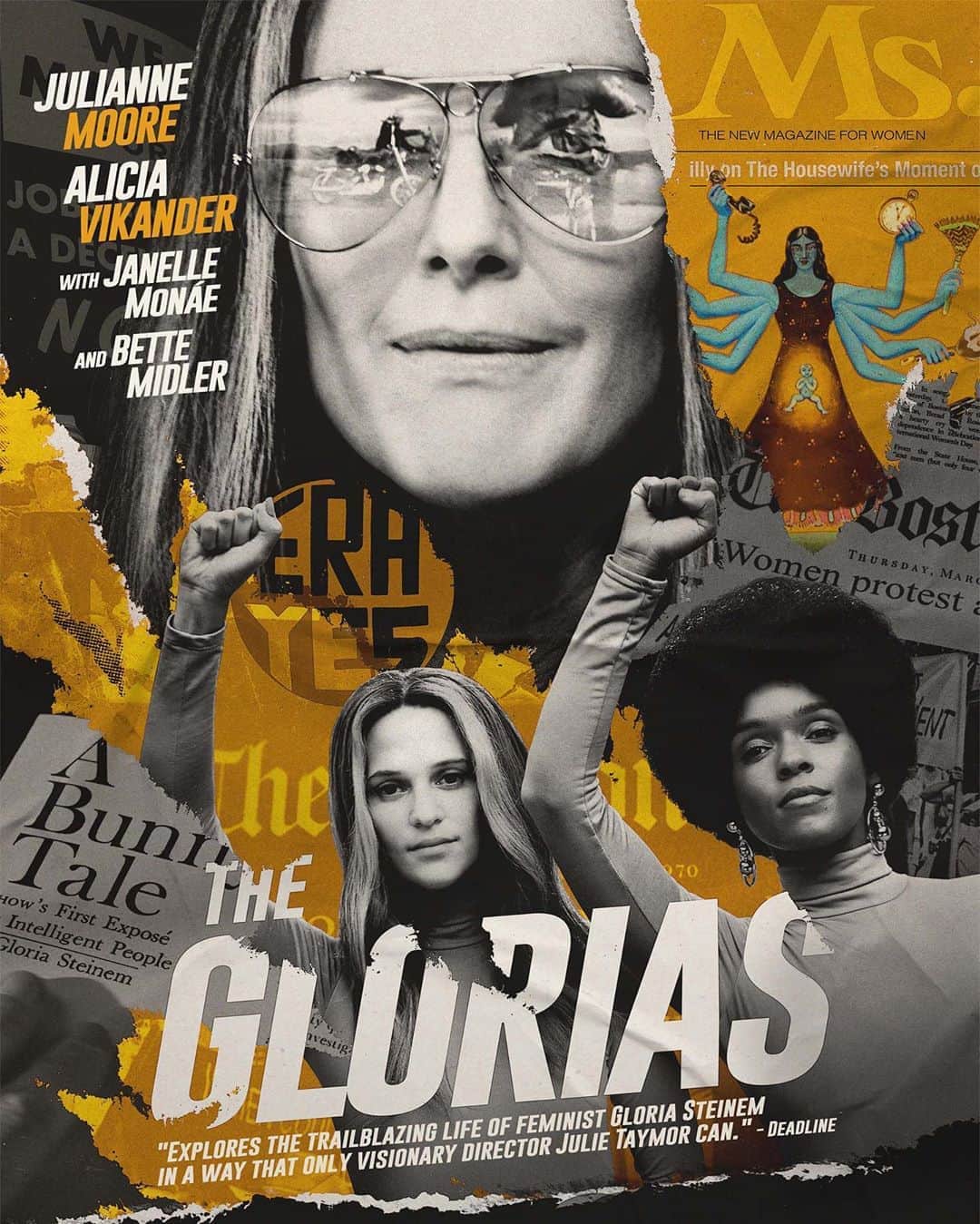 ジュリアン・ムーアさんのインスタグラム写真 - (ジュリアン・ムーアInstagram)「The truth will set you free, but first it will piss you off. #Alicia Vikander, #luluwilson , #ryankiraarmstrong and I star as Gloria Steinem in #TheGloriasMovie, directed by Julie Taymor. Available for purchase and included with @amazonprimevideo on September 30th. Watch the official teaser in my stories!」9月4日 7時00分 - juliannemoore