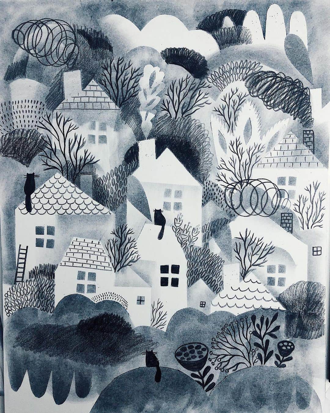 Dinara Mirtalipovaのインスタグラム：「While the world has conveniently readjusted to online shopping, I still find joy from visiting my favourite shops in person. I pay meticulous attention to reading the labels 😆 and that’s the reason why no one in my family likes to go shopping with me. My closest professional art supply store is located gazillion miles away and I usually go there only when I’m running out of good paper. But every time I go for paper, I end up buying some art supplies that were not on my list and new to me. On my recent trip I grabbed one of those pan pastels, I’ve seen people using them here on Instagram and I always wanted to try it. I got just one color for now, because I wasn’t sure if I’d like it that much. But I loved it - it feels so soft and creamy, and not like your typical pastels! And I find it amazing for adding textures to work.  If you’re familiar with pan pastels - please leave your tips here, I’m sure there are other artists like me who would want to master this technique.  P.s. not an ad, I’m genuinely sharing my first try at this. 😄 just sayin’. #mirdinara」
