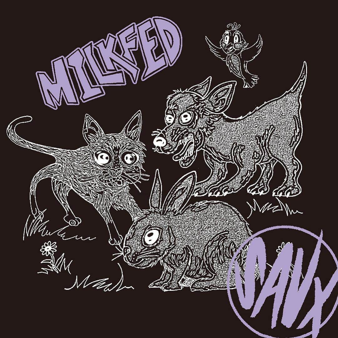 MILKFED.さんのインスタグラム写真 - (MILKFED.Instagram)「MILKFED. × SAVAGE PENCIL﻿ ﻿ 1980年代に U.K PUNK シーンに身を置き、﻿ その後はスケートデッキ、レコードジャケットや﻿ コミック等の多岐にわたり作品を生み出す﻿ グラフィックアーティスト”SAVAGEPENCIL”。﻿ ﻿ 今回、MILKFED.の為に描き下ろしてくれた﻿ スペシャルグラフィックのLS Tシャツが発売！！﻿ ﻿ ＊MILKFED x SAVAGE PENCIL L/S TEE ANIMALS﻿ COLOR:WHITE,BLACK SIZE:ONE SIZE PRICE:5,500yen (+tax)﻿ ﻿ ＊MILKFED x SAVAGE PENCIL L/S TEE SWEETS﻿ COLOR:WHITE,BLACK SIZE:ONE SIZE PRICE:5,500yen (+tax)﻿ ﻿  #milkfed #milkfedjp #ミルクフェド #ミルフェ﻿ #ガーリーストリート」9月4日 10時03分 - milkfedjp