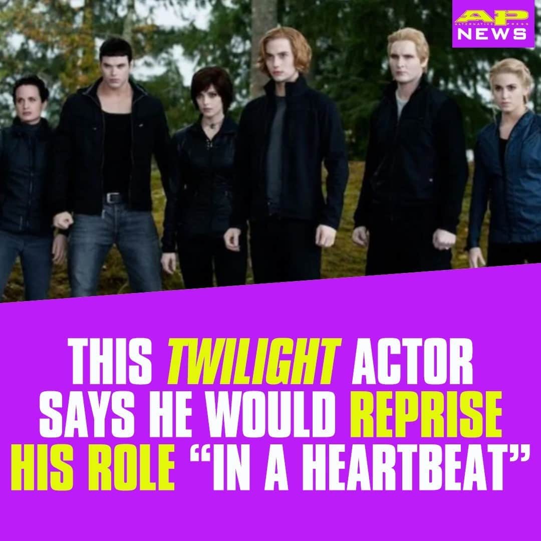 Alternative Pressさんのインスタグラム写真 - (Alternative PressInstagram)「This ‘@twilight’ actor says he would reprise his iconic role “in a heartbeat” if more films are made in the future ⁠ LINK IN BIO⁠ .⁠ .⁠ .⁠ #twilight #twilightmovies #twilightsaga #twilightbooks #newmoon #breakingdawn #eclipse #twilightactors #bellaswan #edwardcullen #thecullens #alternativepress #altpress」9月4日 11時01分 - altpress