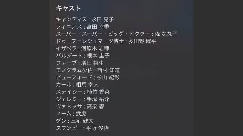 森なな子さんのインスタグラム写真 - (森なな子Instagram)「【お知らせ】※本日配信 『フィニアスとファーブ／ザ・ムービー：キャンディス救出大作戦』吹替え版 スーパー・スーパー・ビッグドクター役で声の出演させて頂いております。 キャンディスの横でうっすら微笑んでる人だよ😏 あのフィニアスとファーブの新作が見られるなんて..！ フィニアスとファーブ大好きなんです。ずっと。 ディズニープラスでご覧頂けます。絶対見てね！ #フィニファ #ディズニープラス #吹き替え #声優 #森なな子」9月4日 12時27分 - nanako.m1988