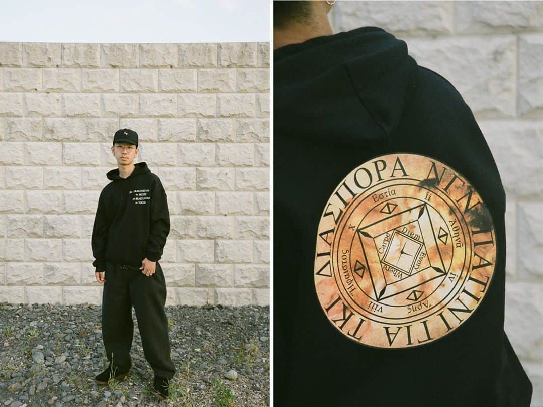 のインスタグラム：「@diaspora_skateboards 20AWのLOOKが公開となりました。 協力していただいた皆様、ありがとうございました！  明日から発売開始です🔥 気になるアイテムある方はご連絡ください〜  Models: SPARTA / miu / sofuto Photo: Cho Ongo Stylist: Kenichi Hiramoto」