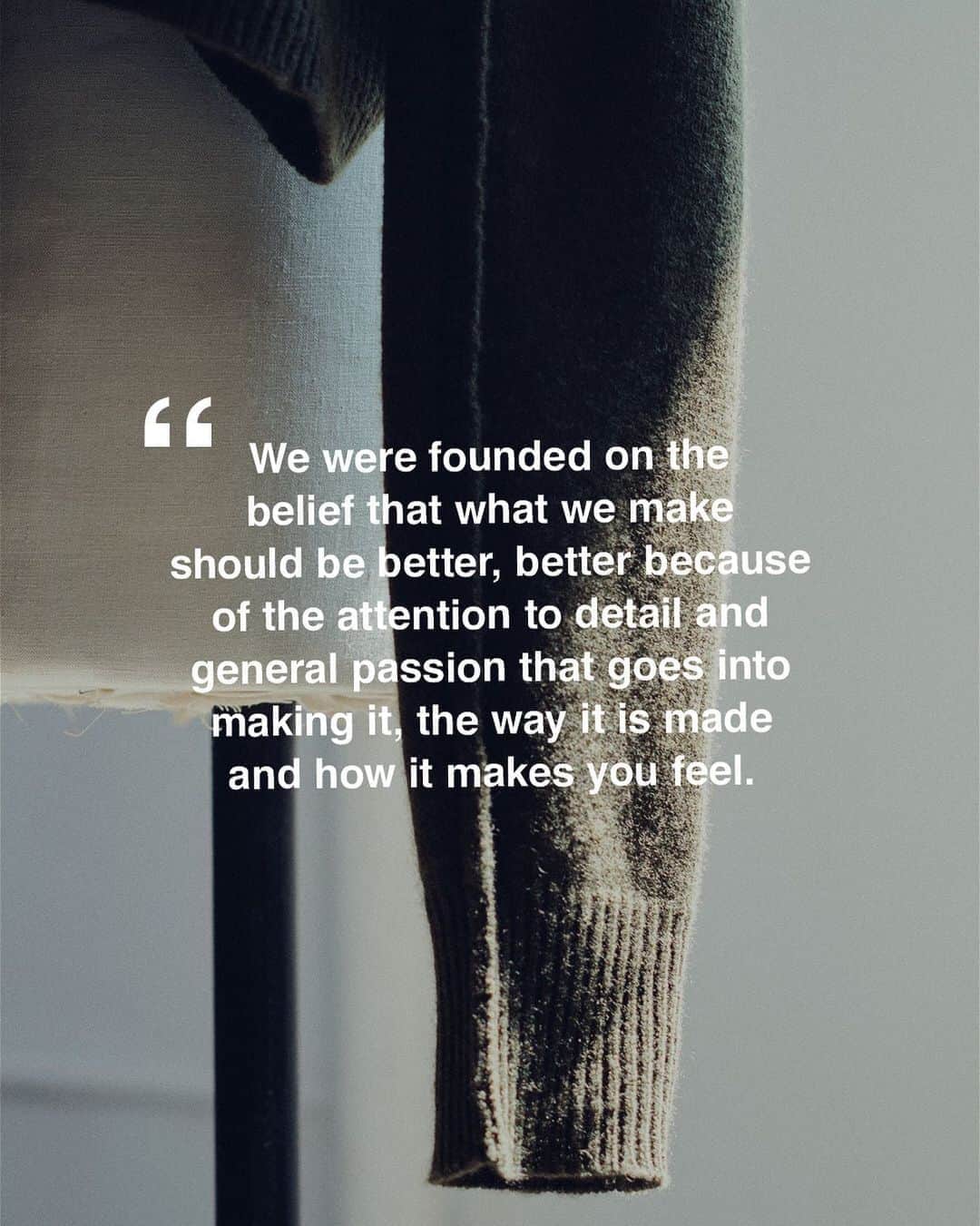 ラグ&ボーンのインスタグラム：「Everything we make is built to last – in it's design, comfort, quality. If it came from us and it's not made properly  – we'll make it right. That is Quality Guaranteed.」