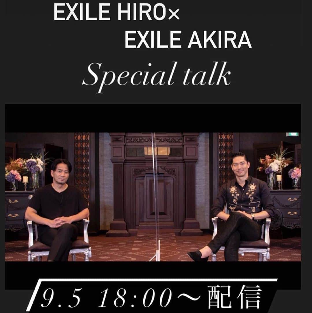 AKIRAさんのインスタグラム写真 - (AKIRAInstagram)「明日 9/5  18:00〜配信  EXILE HIRO × EXILE AKIRA  CL Special talk‼️‼️‼️  ヒロさんと EXILE TRIBEの今、そして未来を 熱く語っております🔥  CLならではの Special talk 必見です💫  お見逃しなく‼️  #LDH #EXILE #exilehiro #exileakira #exiletribe  #CL #exileism」9月4日 22時52分 - exileakira_official