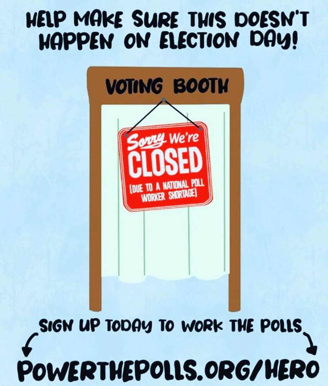 アマンダ・シュルのインスタグラム：「Don't let your local polling place close! If you're over 16, sign up TODAY to be a poll worker at powerthepolls.org/hero & share!  You not only get paid for your heroic work, but you'll help end the national poll worker shortage we're facing in 2020. Everyone gets free PPE too.  If we don't recruit more people, many polling locations will close! Please help reach our goal of signing up 250,000 poll workers. You'll be a hero in your community by protecting the right to vote for your neighbors. Join the movement and be a #pollhero today! #linkinbio」