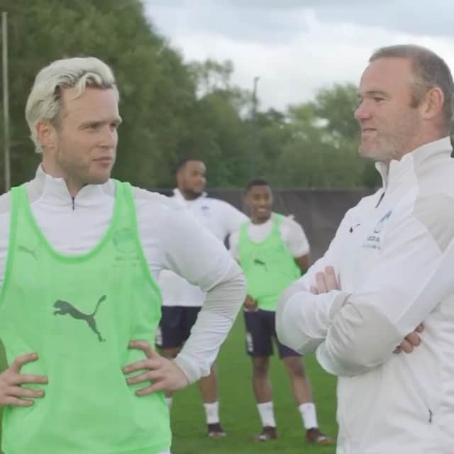 オリー・マーズのインスタグラム：「Day 1 @socceraid training with our new @england gaffer @waynerooney 👌🏻🦁🏴󠁧󠁢󠁥󠁮󠁧󠁿」