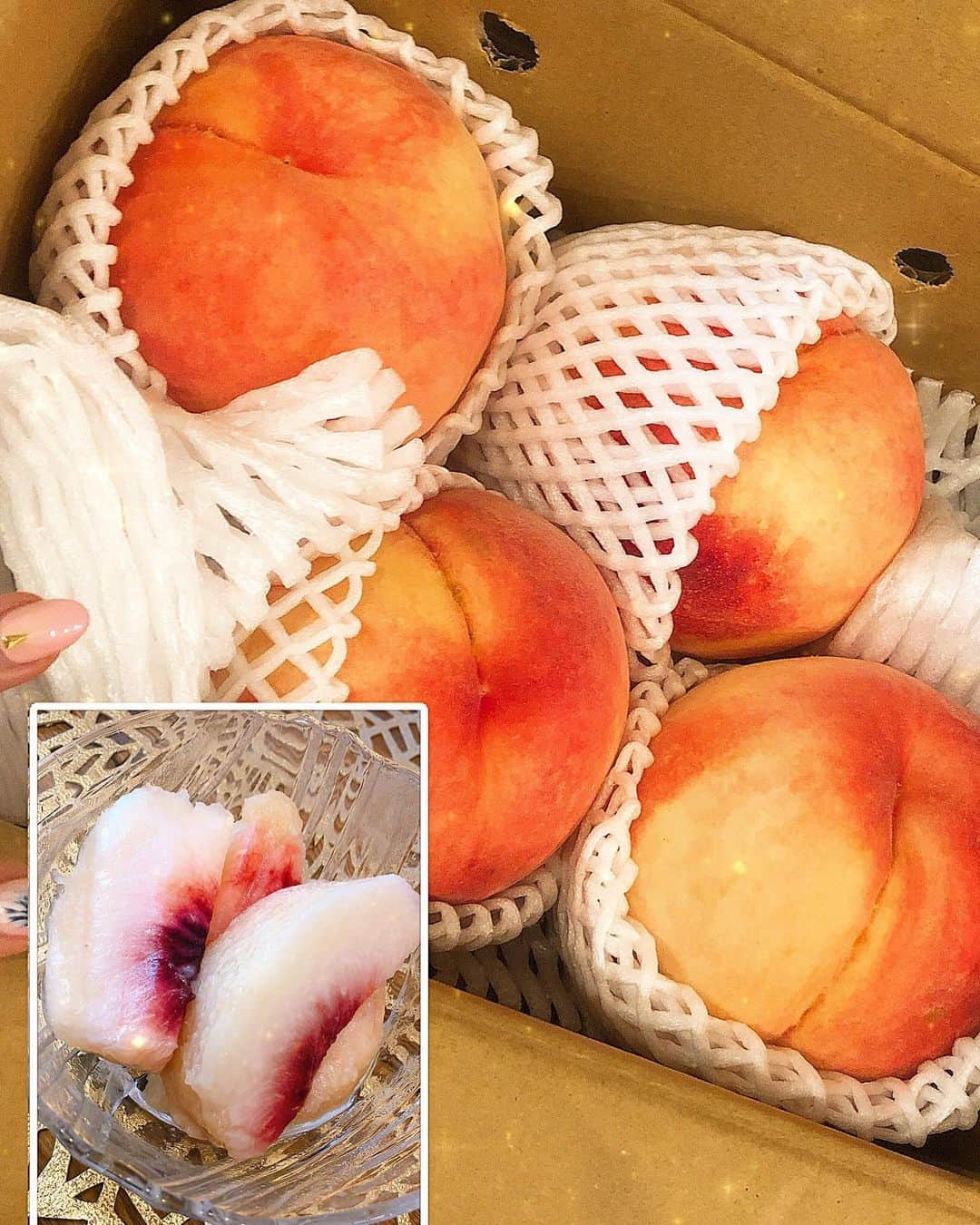 北川エリカさんのインスタグラム写真 - (北川エリカInstagram)「立派な🍑の🎁受け取りましたー❤ 早速食べたよー！ ジューシーで美味しかった😋 たけしさんありがとう〜❤ﾓﾓｫ(｢🍑･ω･)｢🍑  *  #プレゼント #ありがたき幸せ」9月4日 16時27分 - kitagawa_erika1209