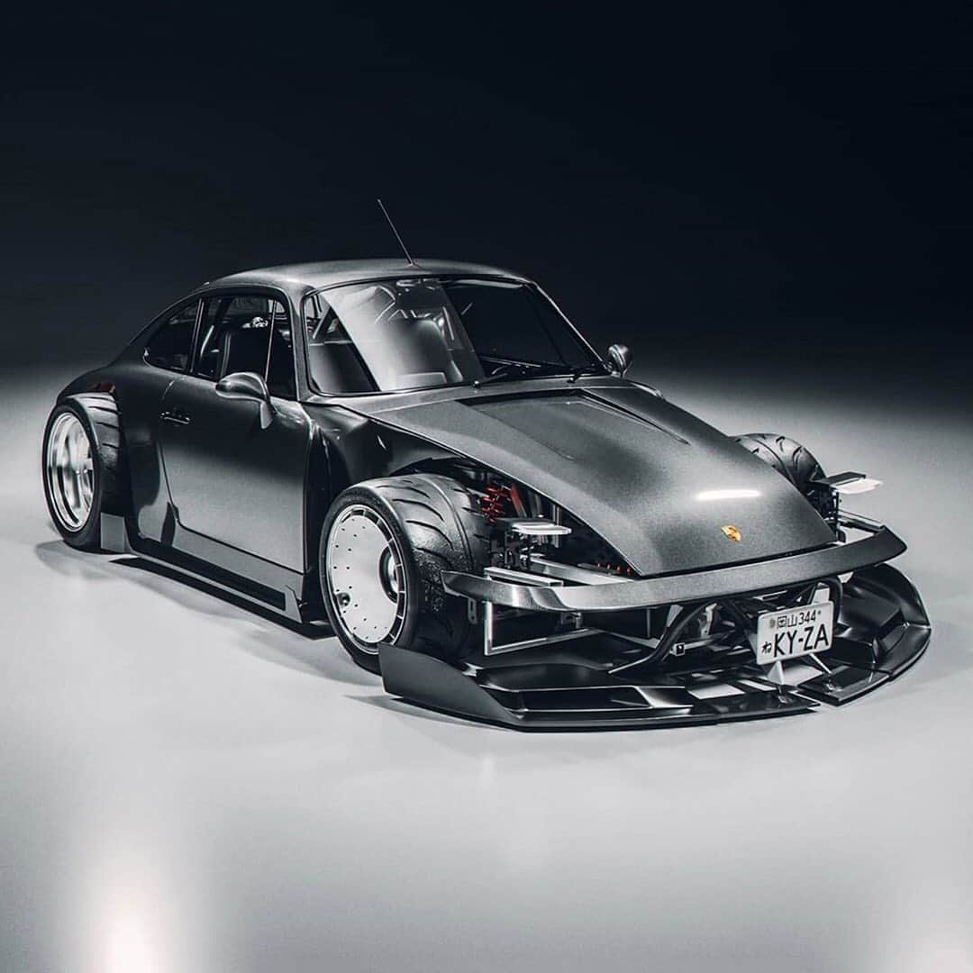 HYPEBEASTさんのインスタグラム写真 - (HYPEBEASTInstagram)「@hypebeastcarclub: British concept artist @the_kyza has unveiled his take on the @porsche 964. The deconstructed approach resulted in a caged 911 that’s ultra-wide, low-riding and stripped of its front and rear bumpers. It also sees a plethora of splitters, chassis reinforcement tubing and carbon fiber body panels. Head to the link in our bio for more on the “Un-hinged” car. ⁠⠀ Photo: Khyzyl Saleem」9月4日 16時56分 - hypebeast