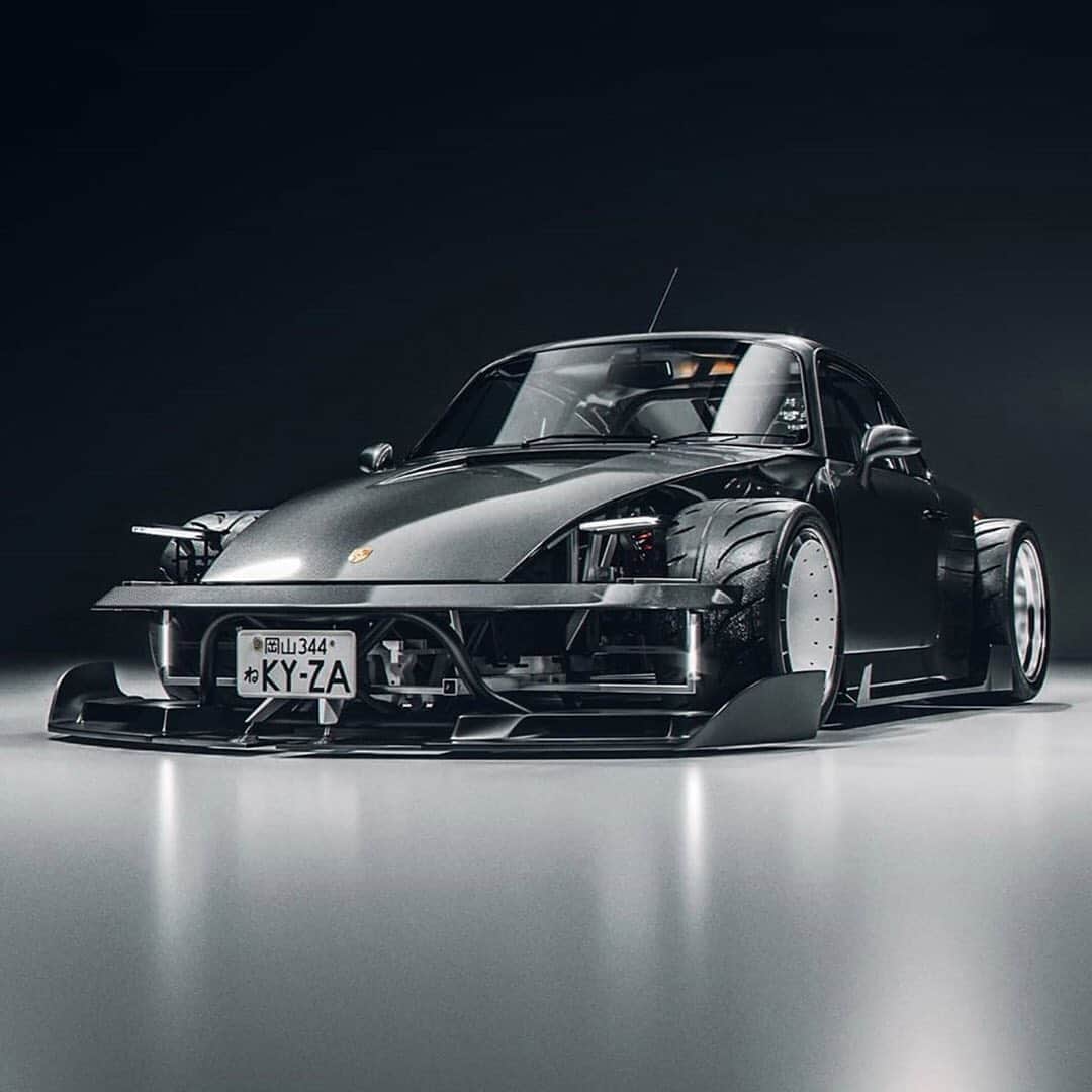 HYPEBEASTさんのインスタグラム写真 - (HYPEBEASTInstagram)「@hypebeastcarclub: British concept artist @the_kyza has unveiled his take on the @porsche 964. The deconstructed approach resulted in a caged 911 that’s ultra-wide, low-riding and stripped of its front and rear bumpers. It also sees a plethora of splitters, chassis reinforcement tubing and carbon fiber body panels. Head to the link in our bio for more on the “Un-hinged” car. ⁠⠀ Photo: Khyzyl Saleem」9月4日 16時56分 - hypebeast