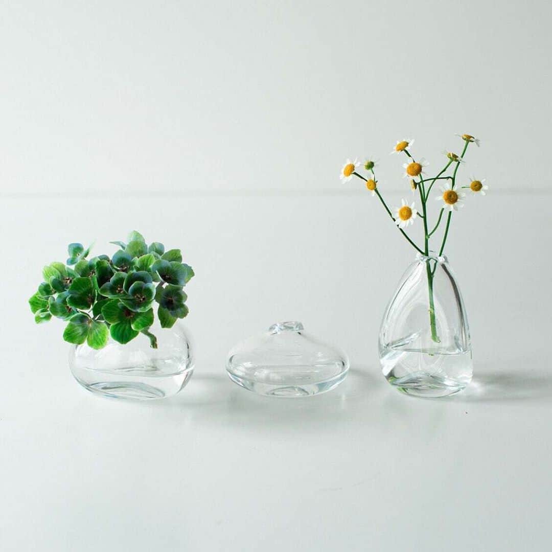 北欧、暮らしの道具店さんのインスタグラム写真 - (北欧、暮らしの道具店Instagram)「まるで雫のような美しさ。「Sghr スガハラ」より、ハンドメイドのガラスの花器 . - - - - - - - - - - - - - - 花がなくても眺めていたくなる、 曲線が美しいガラスのフラワーベース。 「Sghr スガハラ」から届きました。  小ぶりで扱いやすいフォルムは、 玄関や戸棚など、飾る場所を選ばず、 インテリアを涼しげにしつらえてくれそうです。  透明だから、どんな場所・インテリアにも なじみやすいのもうれしいところ。  かたちは、円形、三角形、三角錐の 3種類をご用意しました。  背の低めのものもありますが、 長さのある花や枝も意外と受け止めてくれる 頼もしい安定感も魅力です。 - - - - - - - - - - - - Sghr スガハラ / ミニフラワーベース ▶︎お買いものはプロフィールのリンクからどうぞ→@hokuoh_kurashi ・ #flower#flowers#green#花#花のある暮らし#グリーン#グリーンのある暮らし#観葉植物#sghr#スガハラガラス#フラワーベース#花器#シンプル#シンプルライフ#シンプルデザイン#暮らしを楽しむ#日々の暮らし#北欧#暮らし#北欧暮らしの道具店」9月4日 16時48分 - hokuoh_kurashi
