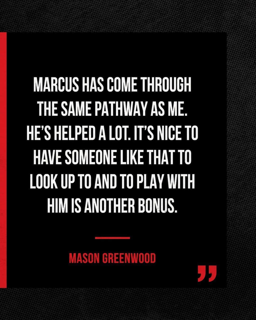 マンチェスター・ユナイテッドさんのインスタグラム写真 - (マンチェスター・ユナイテッドInstagram)「Mason 🤝 Marcus #MUFC #Greenwood #Rashford」9月4日 17時09分 - manchesterunited