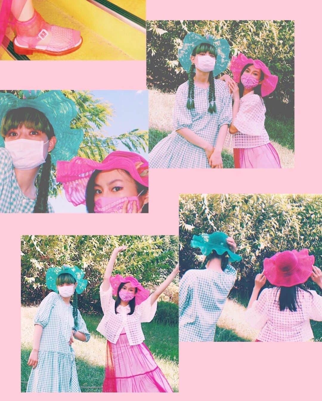 恒松祐里さんのインスタグラム写真 - (恒松祐里Instagram)「💖💚 Ms.pink&Ms.green (Roomwear is an exception😅） #miyurins」9月4日 23時53分 - yuri_tune