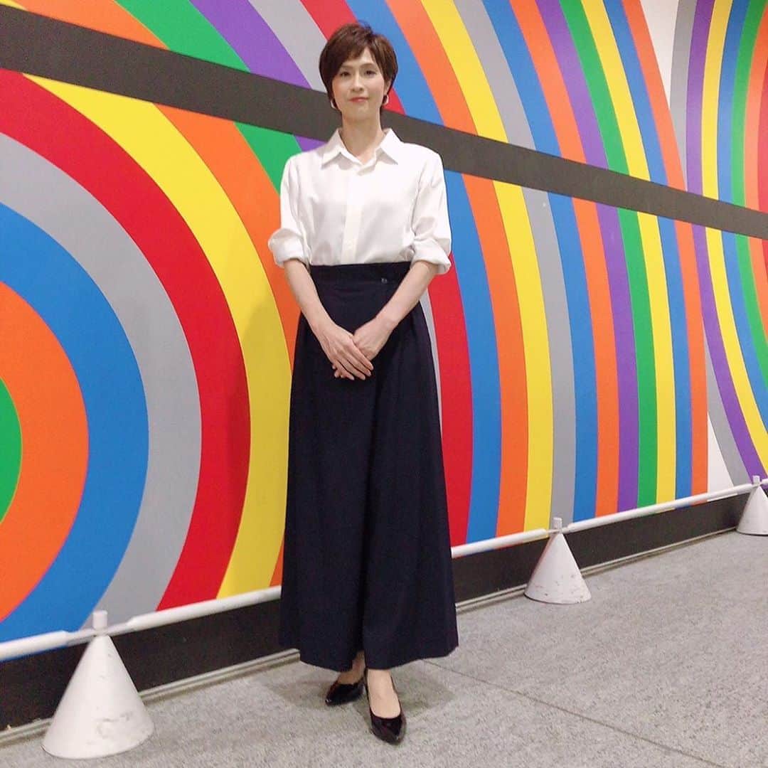 今村涼子さんのインスタグラム写真 - (今村涼子Instagram)「今週もお疲れ様でした！ #衣装#シャツ#インブリード #スーパーJチャンネル」9月4日 20時22分 - ryoko.imamu