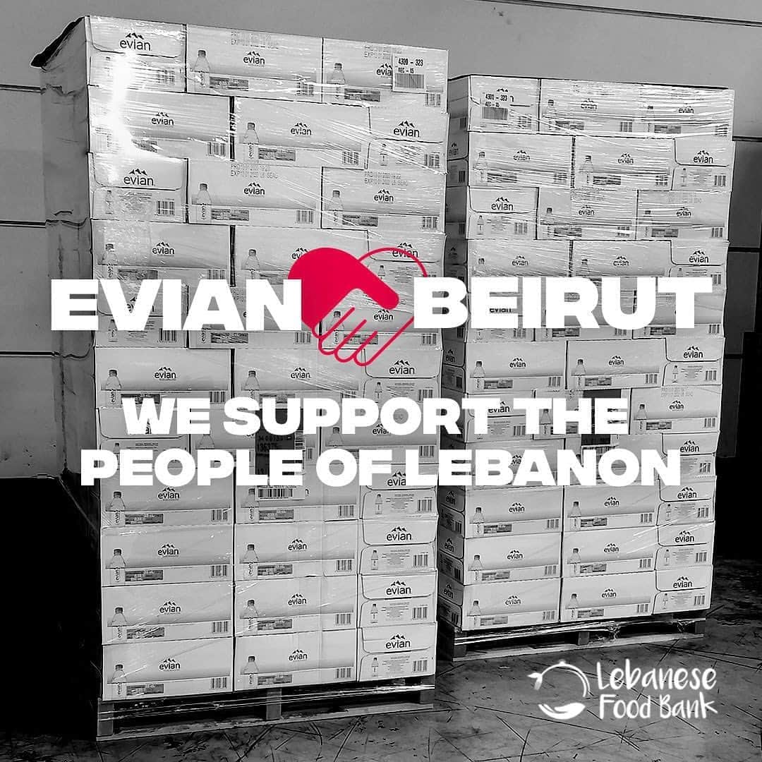 evianさんのインスタグラム写真 - (evianInstagram)「Further to the 280k bottles of evian natural mineral water donated by Danone France to provide healthy hydration to people in Beirut, we’re supporting the volunteers at @lebfoodbank by delivering an additional 87k bottles of water.   This donation will support the foodbank in their efforts as they continue to provide aid to those affected by the devastating explosion and help to rebuild the community.   To learn more about the Lebanese Food Bank check out their Instagram or go online to www.lebanesefoodbank.org 💧💙  #evian #evianwater #positivedrops #stayhydrated」9月4日 21時02分 - evianwater