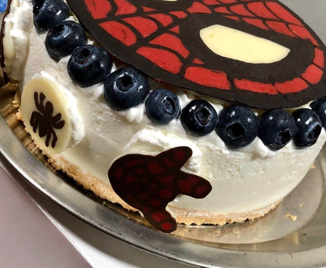 北川愛乃さんのインスタグラム写真 - (北川愛乃Instagram)「おばさんが作った スパイダーマンケーキです🎂🕷  すぎょーいΣ੧(❛□❛✿)  #スパイダーマン  #ケーキ  #おばさん」9月4日 21時52分 - kitagawayoshino