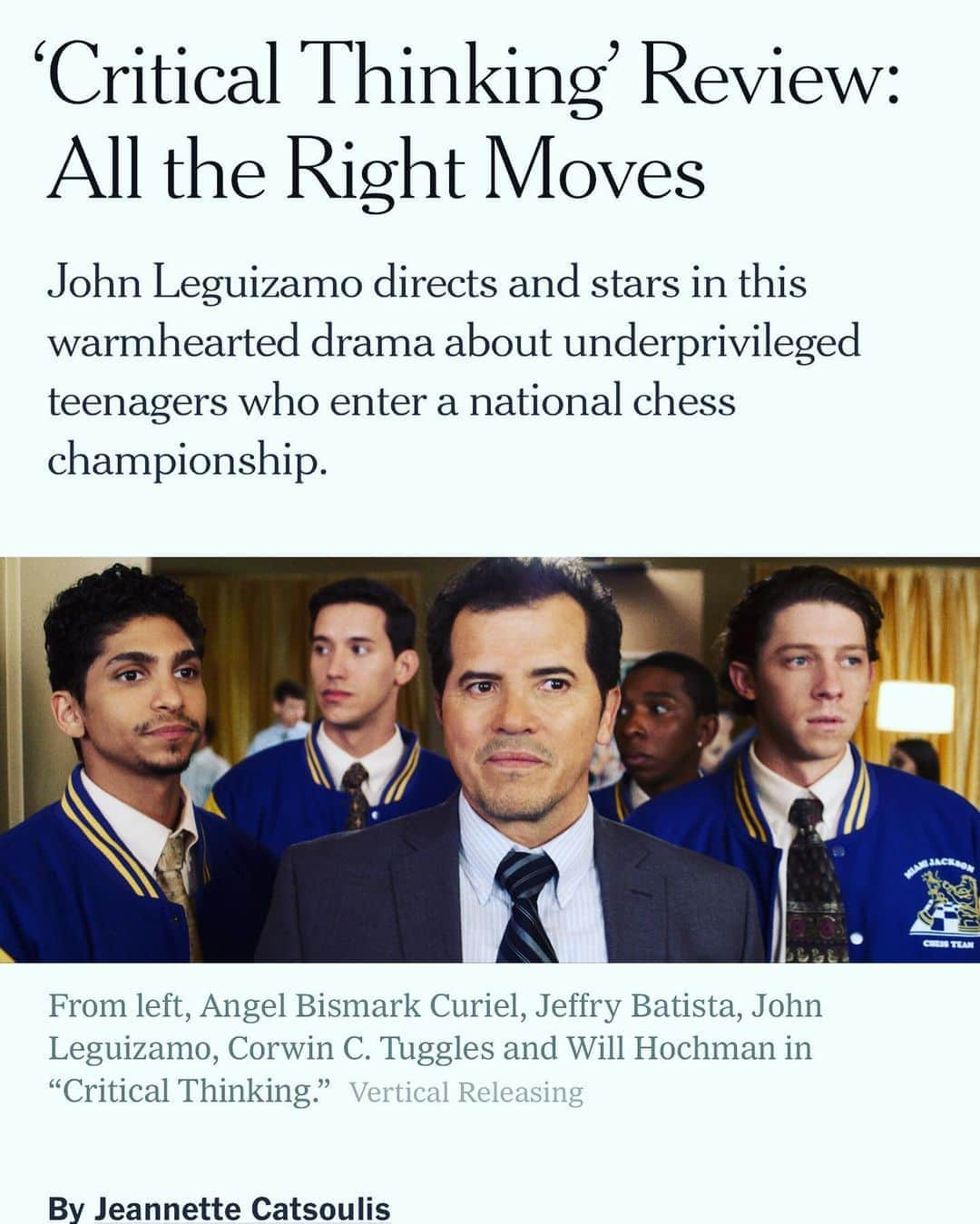 ジョン・レグイザモさんのインスタグラム写真 - (ジョン・レグイザモInstagram)「#Nytimes poz review phew!  Not that I care!」9月5日 0時17分 - johnleguizamo